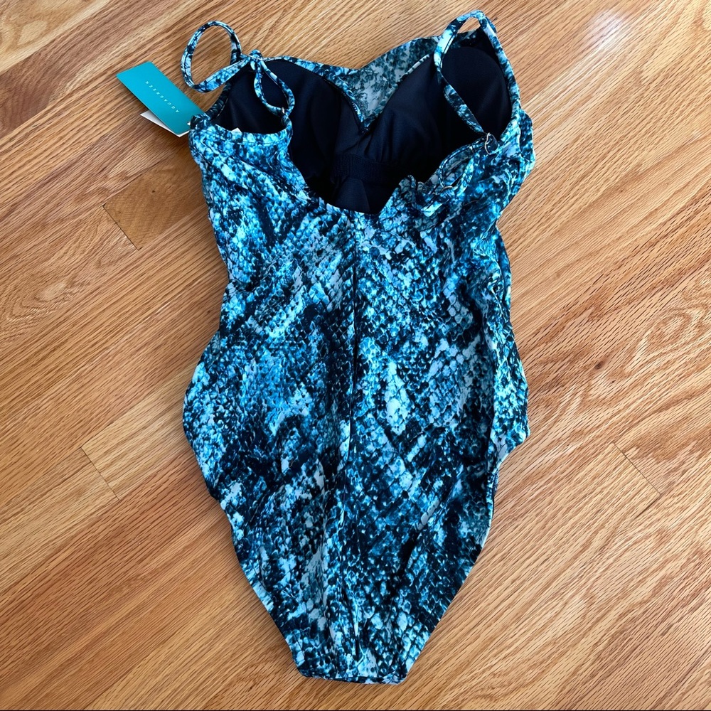 Aqua Green One Piece Swimsuit NWT - Picture 10 of 10
